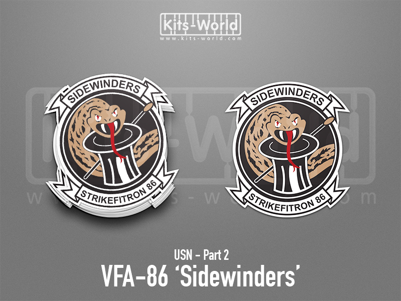 Kitsworld SAV Sticker - US Navy - VFA-86 Sidewinders Approx height: 100 mm 